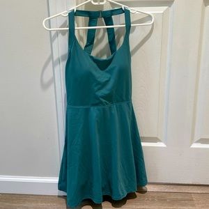 Halara Easy Peasy Dress Blue Spruce NWT